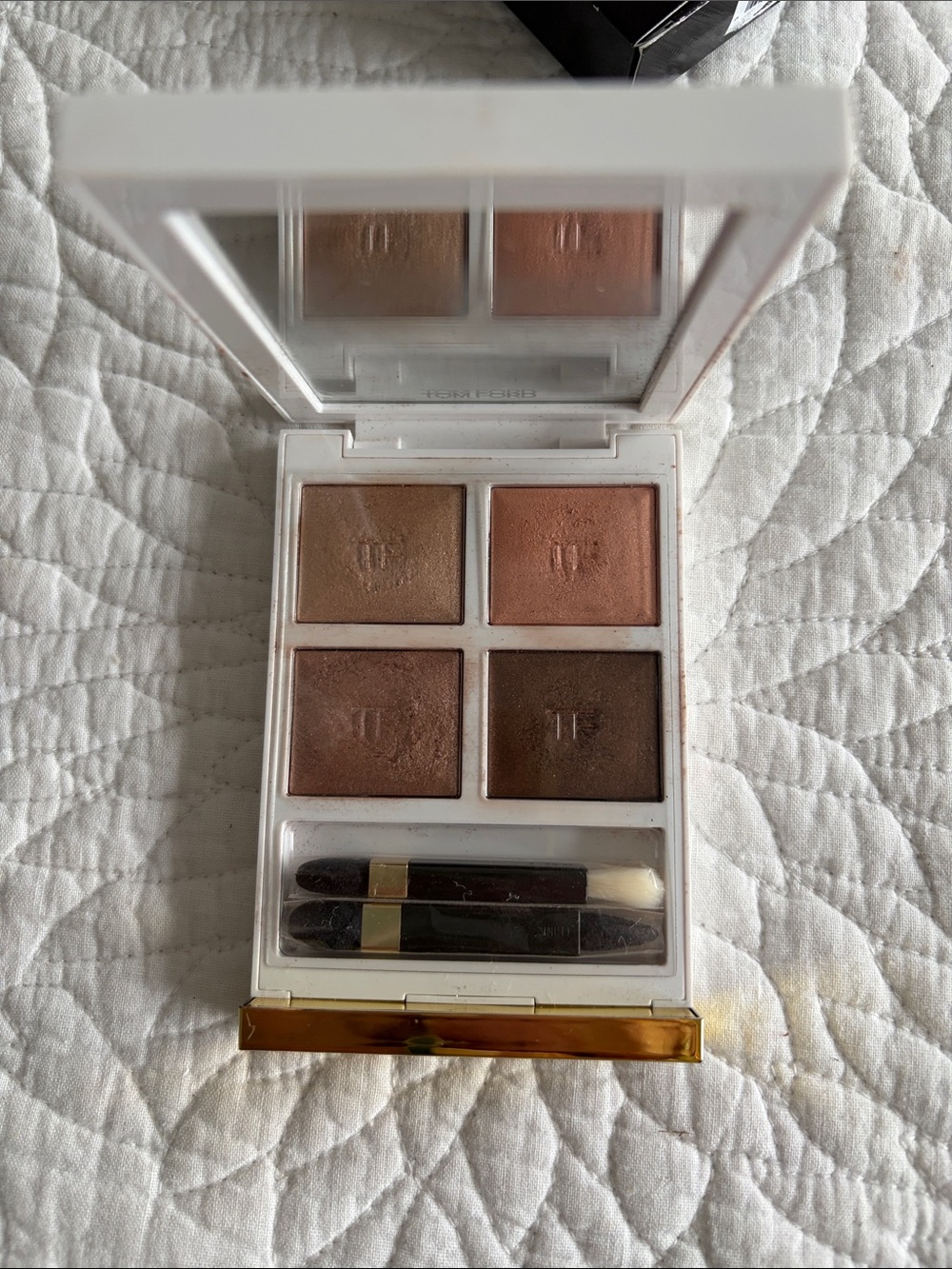 Tom Ford Four‑Shade Eyeshadow Quad — Warm Copper, Bronze & Taupe